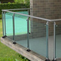 Fine Art 304 Stainless Steel Balcony Railing Design Glass