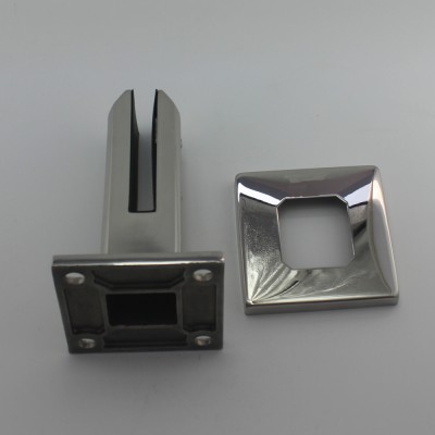 Square Stainless Steel Glass Frameless Fencing Railing Spigot